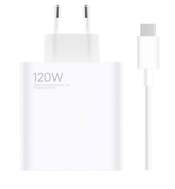 Levně Xiaomi MDY-13-EE USB-A 120W Cestovní Nabíječka + USB-C Datový Kabel White (Bulk)