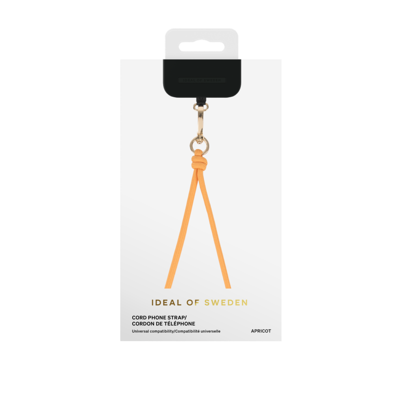 Univerzální šňůrka na krk pro telefony se zadním krytem, meruňková