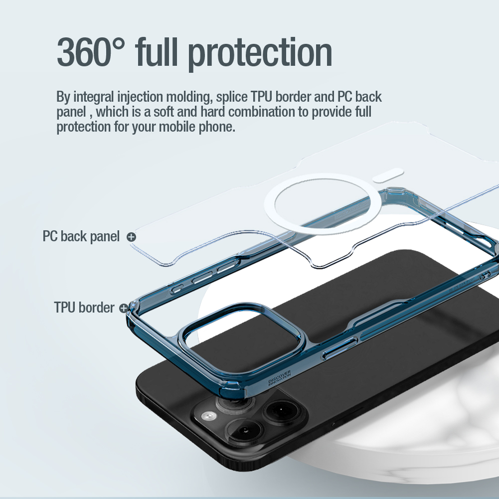 Nillkin Nature TPU PRO Magnetic Kryt pro Apple iPhone 15 Pro Max Blue