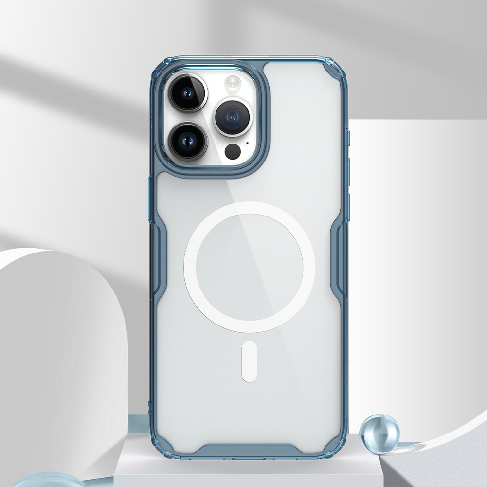 Nillkin Nature TPU PRO Magnetic Kryt pro Apple iPhone 15 Pro Max Blue