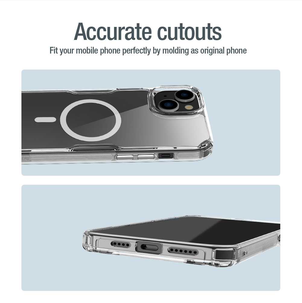 Nillkin Nature TPU PRO Magnetic Kryt pro Apple iPhone 15 Plus Blue