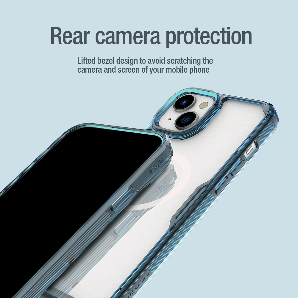 Nillkin Nature TPU PRO Magnetic Kryt pro Apple iPhone 15 Plus Blue