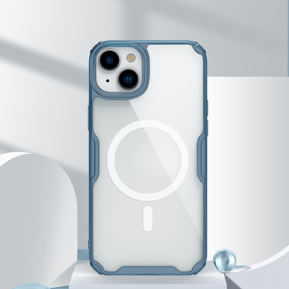 Nillkin Nature TPU PRO Magnetic Kryt pro Apple iPhone 15 Plus Blue