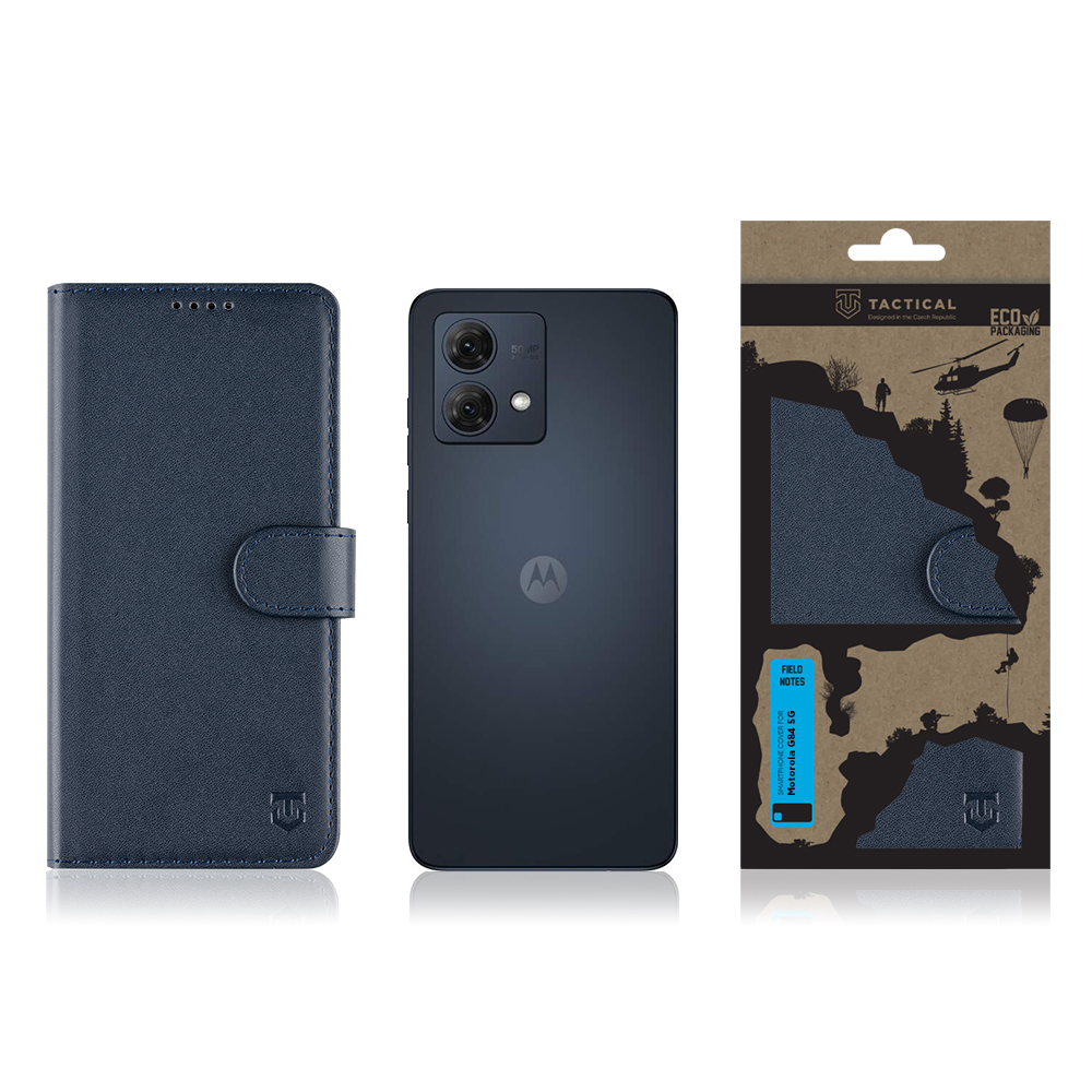 Tactical Field Notes Flip Motorola G84 5G, Blue