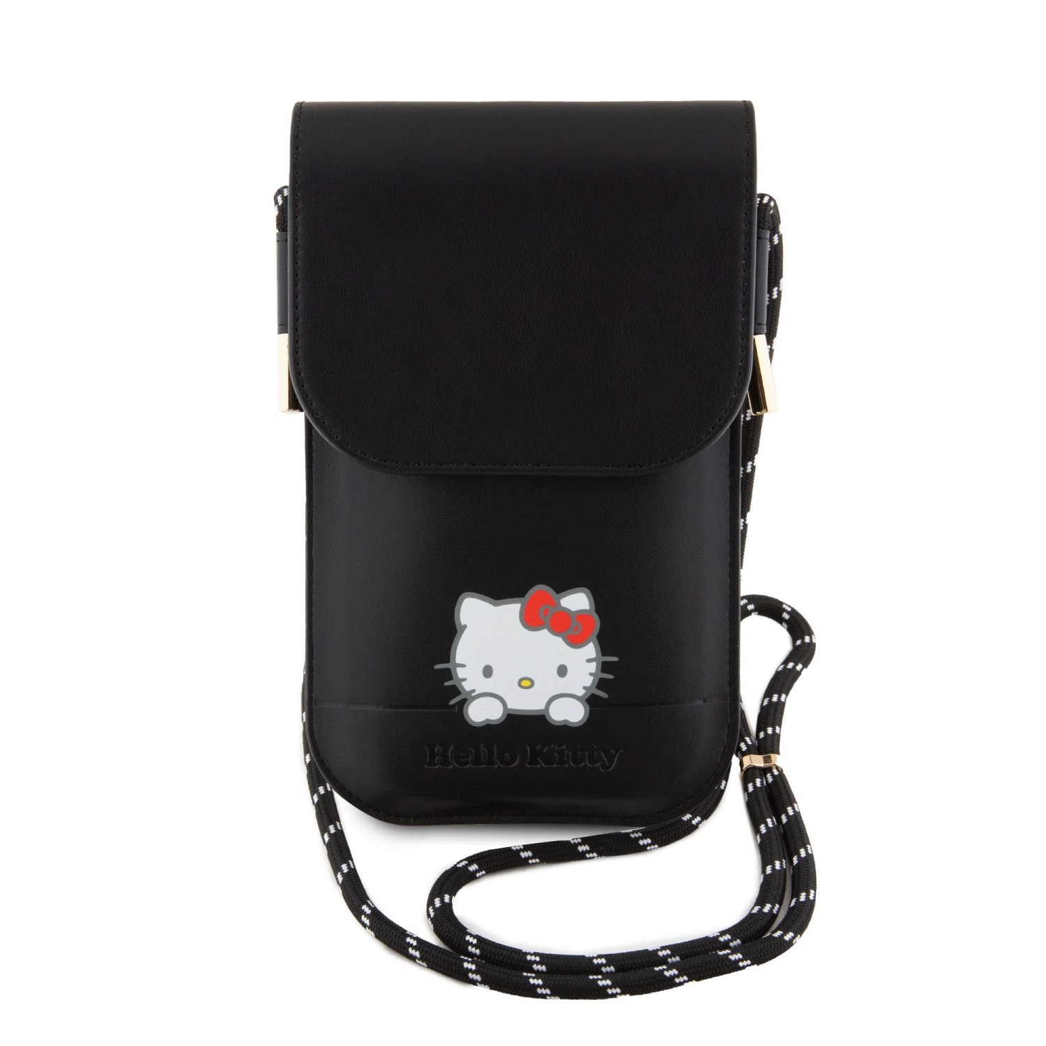 Taška Hello Kitty PU Daydreaming Logo Leather Wallet Phone Bag, black