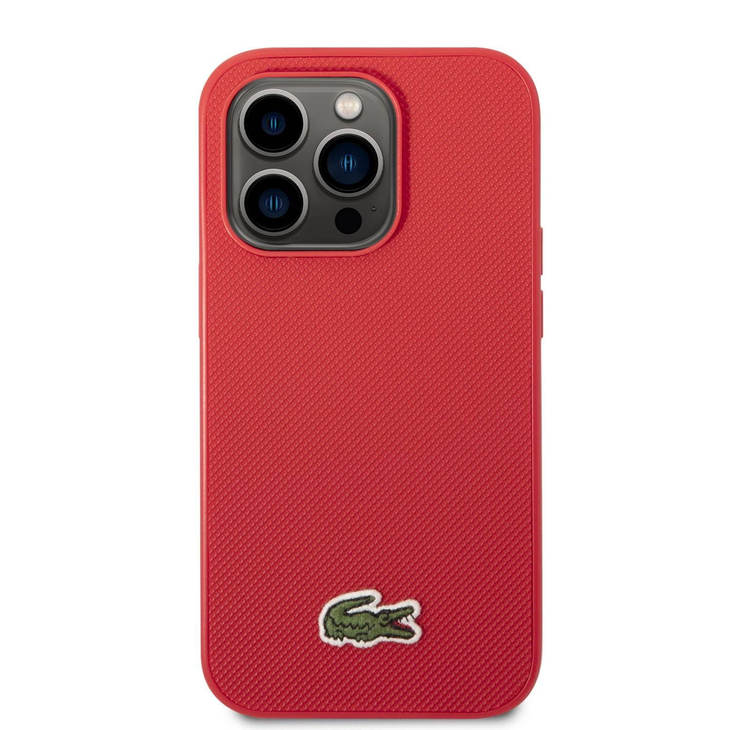 Lacoste Iconic Petit Pique Logo Zadní Kryt pro iPhone 14 Pro Red