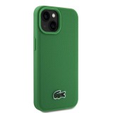 Lacoste Iconic Petit Pique Woven Logo Magsafe Zadní Kryt pro iPhone 15 Green