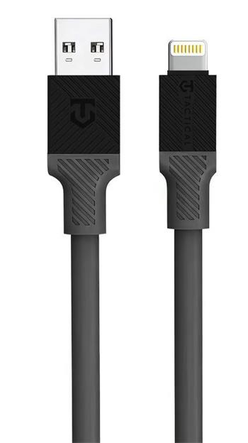 Kabel Tactical Fat Man Cable USB-A/Lightning 1m, šedá