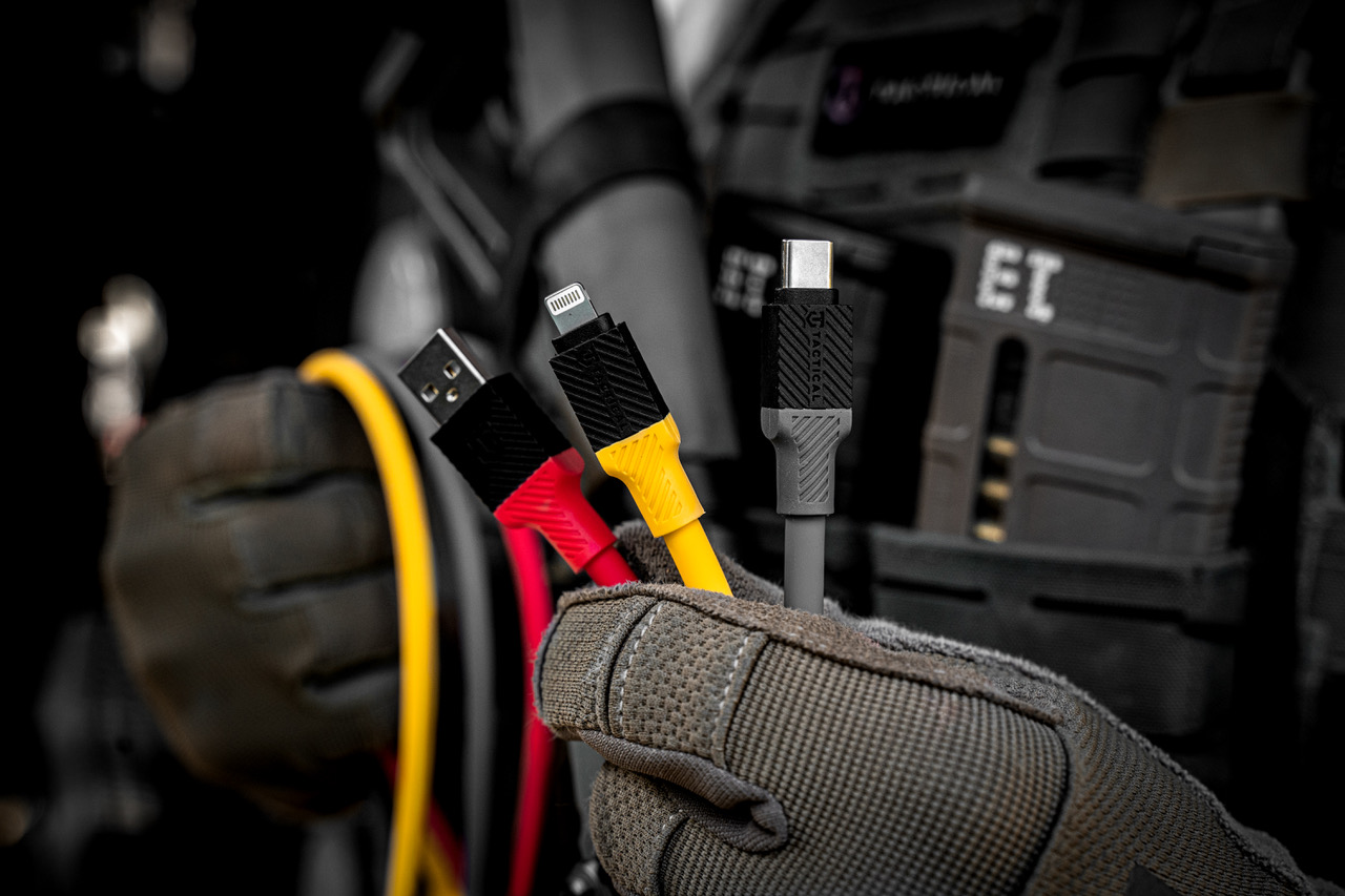 Tactical Fat Man Cable USB-A/Lightning 1m, Yellow