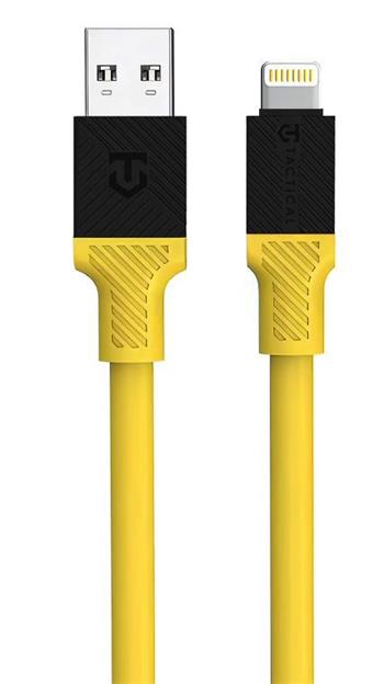 Levně Kabel Tactical Fat Man Cable USB-A/Lightning 1m, žlutá