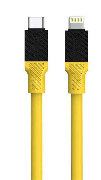 Levně Kabel Tactical Fat Man Cable USB-C/Lightning 1m, žlutá
