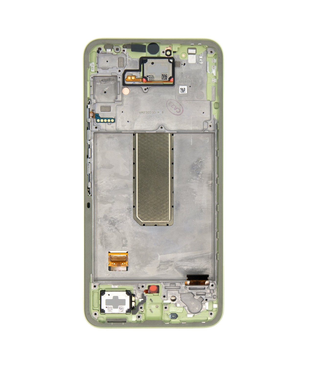 LCD + dotyk + přední kryt pro Samsung Galaxy A34 5G, awesome lime (Service Pack) + DOPRAVA ZDARMA