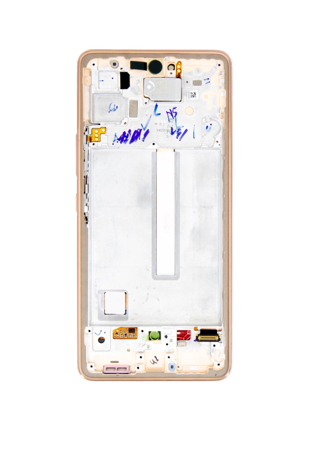 LCD + dotyk + přední kryt pro Samsung Galaxy A53 5G, peach
