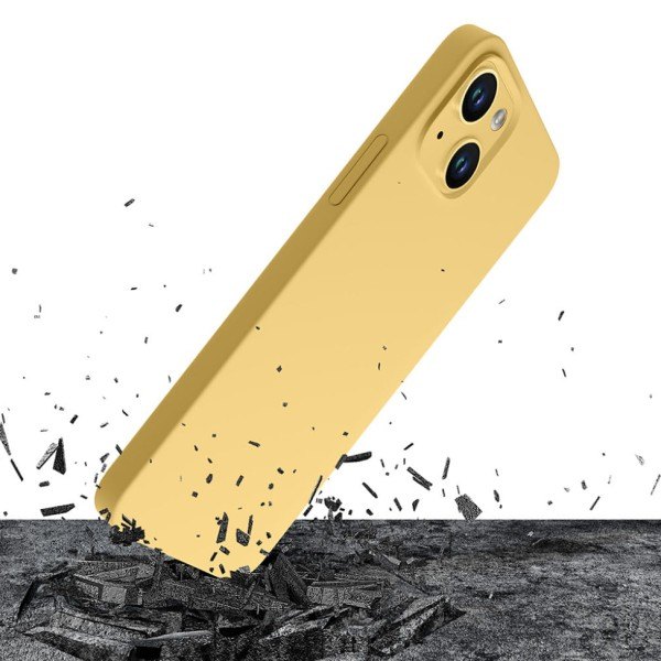 Ochranný kryt 3mk Hardy Silicone MagCase pro Apple iPhone 15, yellow