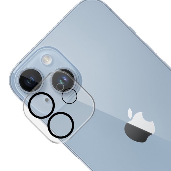 Levně Tvrzené sklo 3mk Lens Pro Full Cover ochrana kamery pro Apple iPhone 15 / iPhone 15 Plus