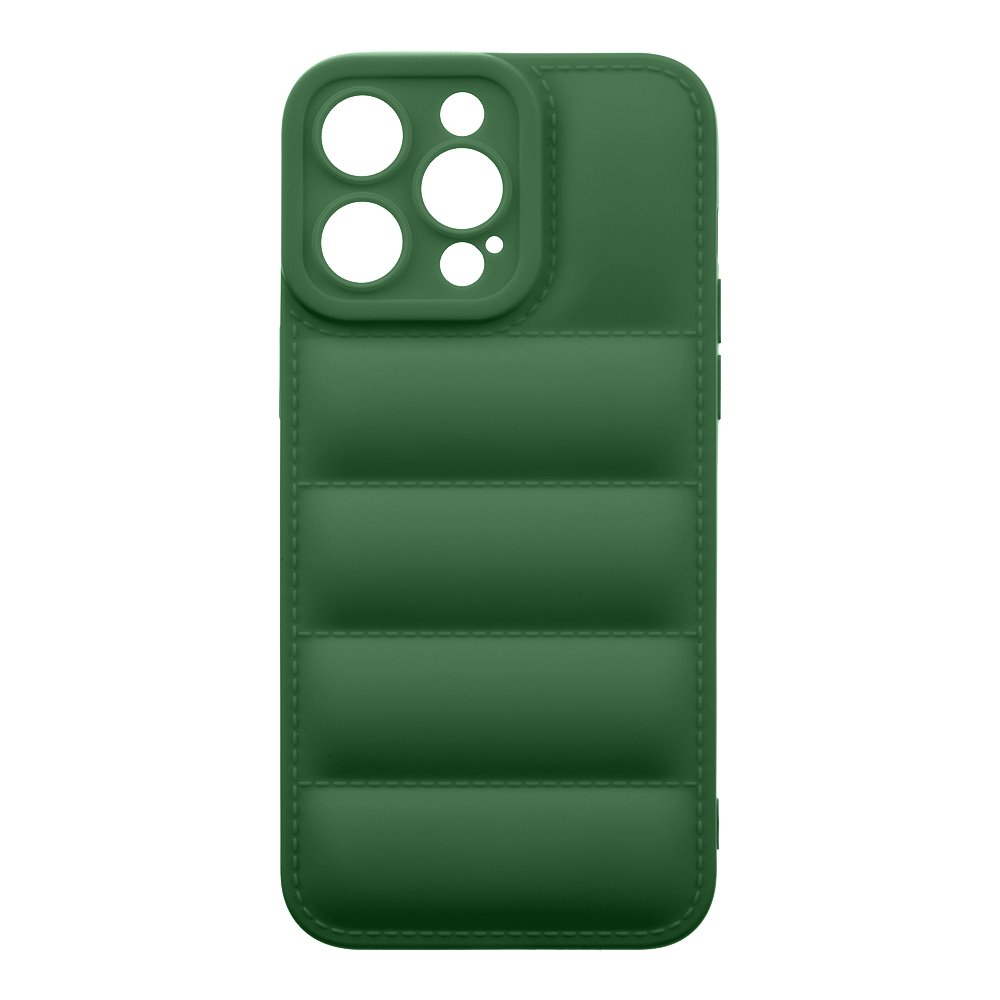 Zadní kryt OBAL:ME Puffy pro Apple iPhone 15 Pro Max, tmavě zelená