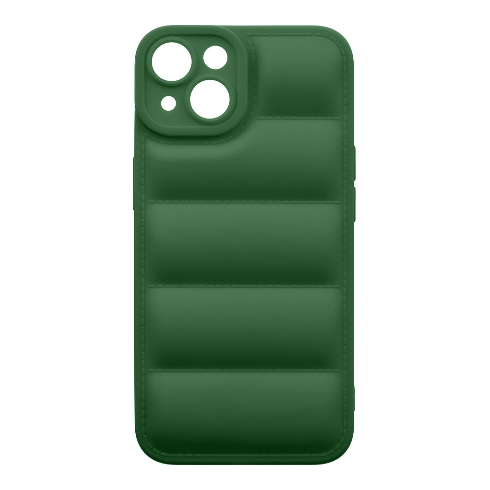 Zadní kryt OBAL:ME Puffy pro Apple iPhone 14, tmavě zelená