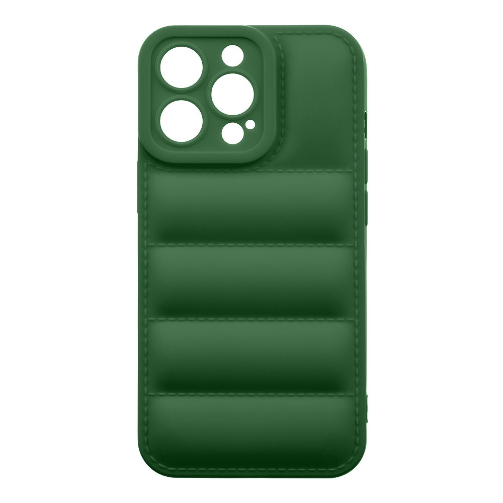 Zadní kryt OBAL:ME Puffy pro Apple iPhone 13 Pro, tmavě zelená