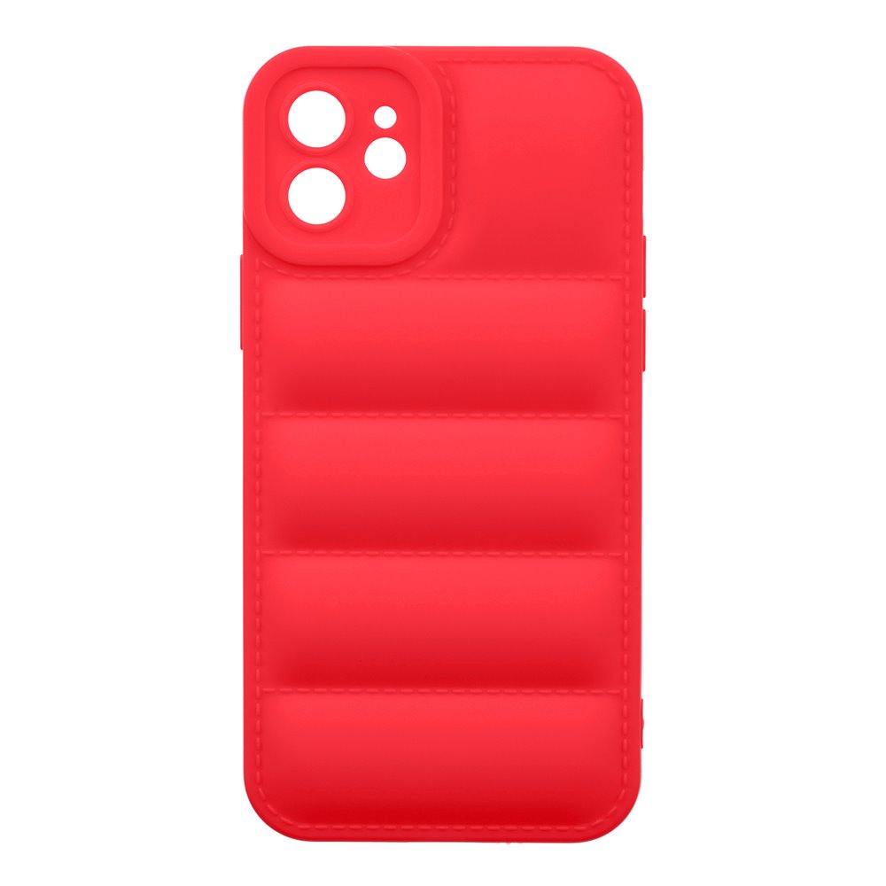 Levně Zadní kryt OBAL:ME Puffy pro Apple iPhone 12, červená