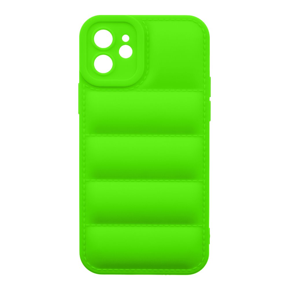Zadní kryt OBAL:ME Puffy pro Apple iPhone 12, zelená