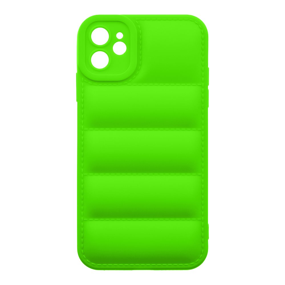 Levně Zadní kryt OBAL:ME Puffy pro Apple iPhone 11, zelená