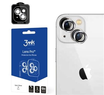 Tvrzené sklo 3mk Lens Pro ochrana kamery pro Apple iPhone 15, růžová
