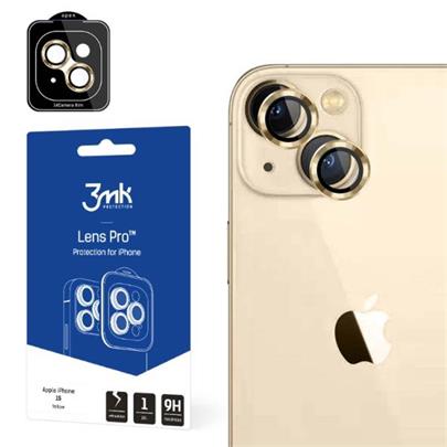 Tvrzené sklo 3mk Lens Pro ochrana kamery pro Apple iPhone 15 Plus, yellow