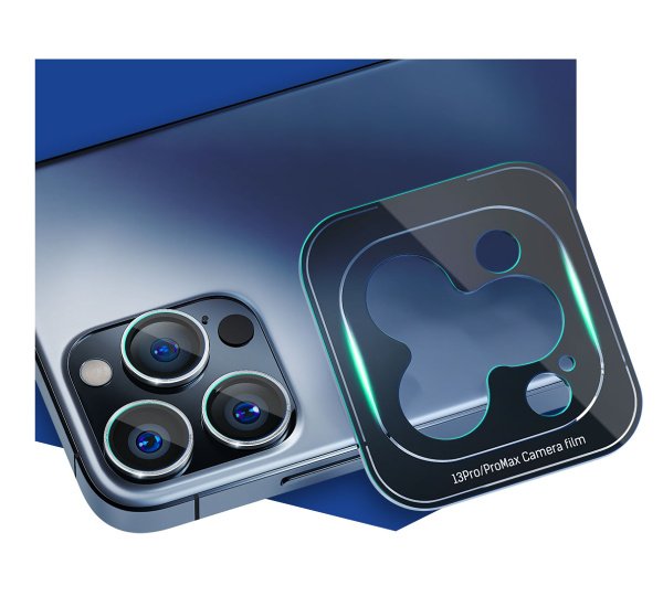 Tvrzené sklo 3mk Lens Pro ochrana kamery pro Apple iPhone 15 Pro, Blue