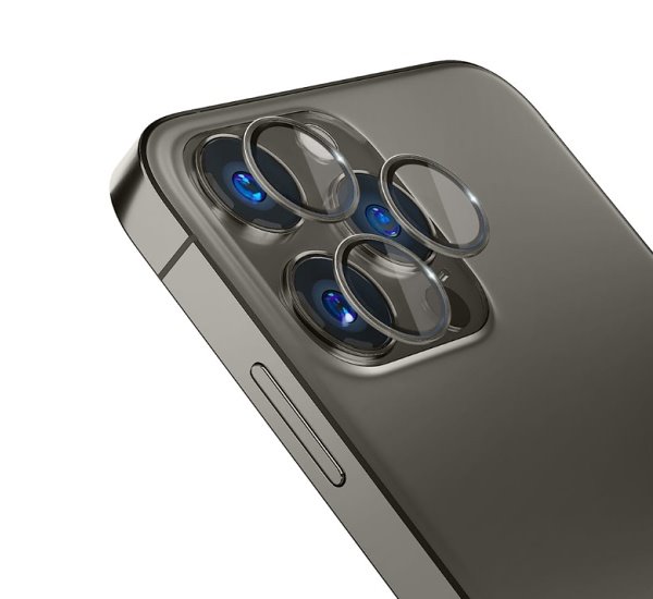 Tvrzené sklo 3mk Lens Pro ochrana kamery pro Apple iPhone 15 Pro, graphite