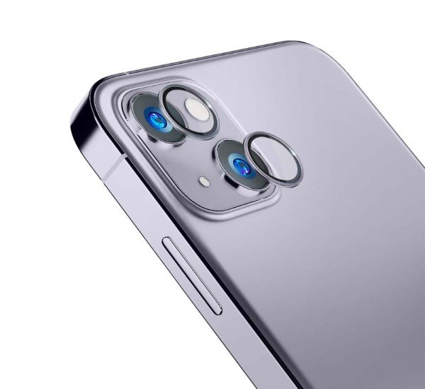 Tvrzené sklo 3mk Lens Pro ochrana kamery pro Apple iPhone 14 Plus, sierra blue