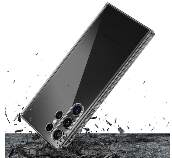 Silikonové pouzdro 3mk Clear Case pro Samsung Galaxy S24 Ultra, transparentní