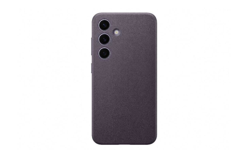 Zadní kryt z veganské kůže pro Samsung Galaxy S24 GP-FPS921HCAVW, tmavě fialová