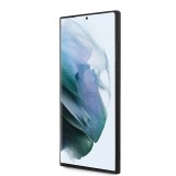 Zadní kryt Guess PU 4G Metal Logo pro Samsung Galaxy S24 Ultra, hnědá