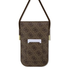Taška Guess PU 4G Metal Logo Script Phone Bag, brown