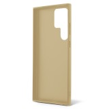 Guess PC/TPU Glitter Flakes Metal Logo Zadní Kryt pro Samsung Galaxy S24 Ultra Gold
