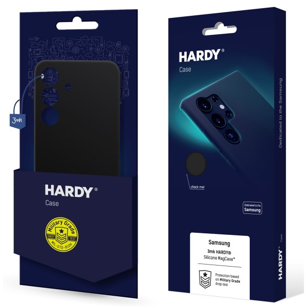 Kryt ochranný 3mk Hardy Silicone MagCase pro Samsung Galaxy S24 (SM-S921) black