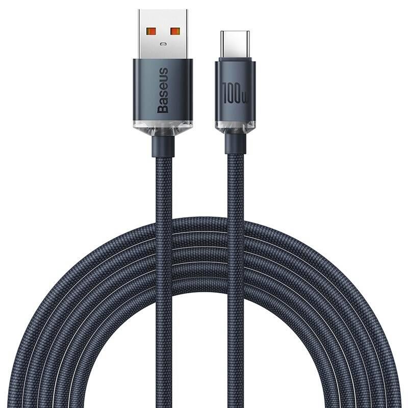 Levně Datový kabel Baseus Cafule USB/USB-C 2m 100W (20V 5A) černý