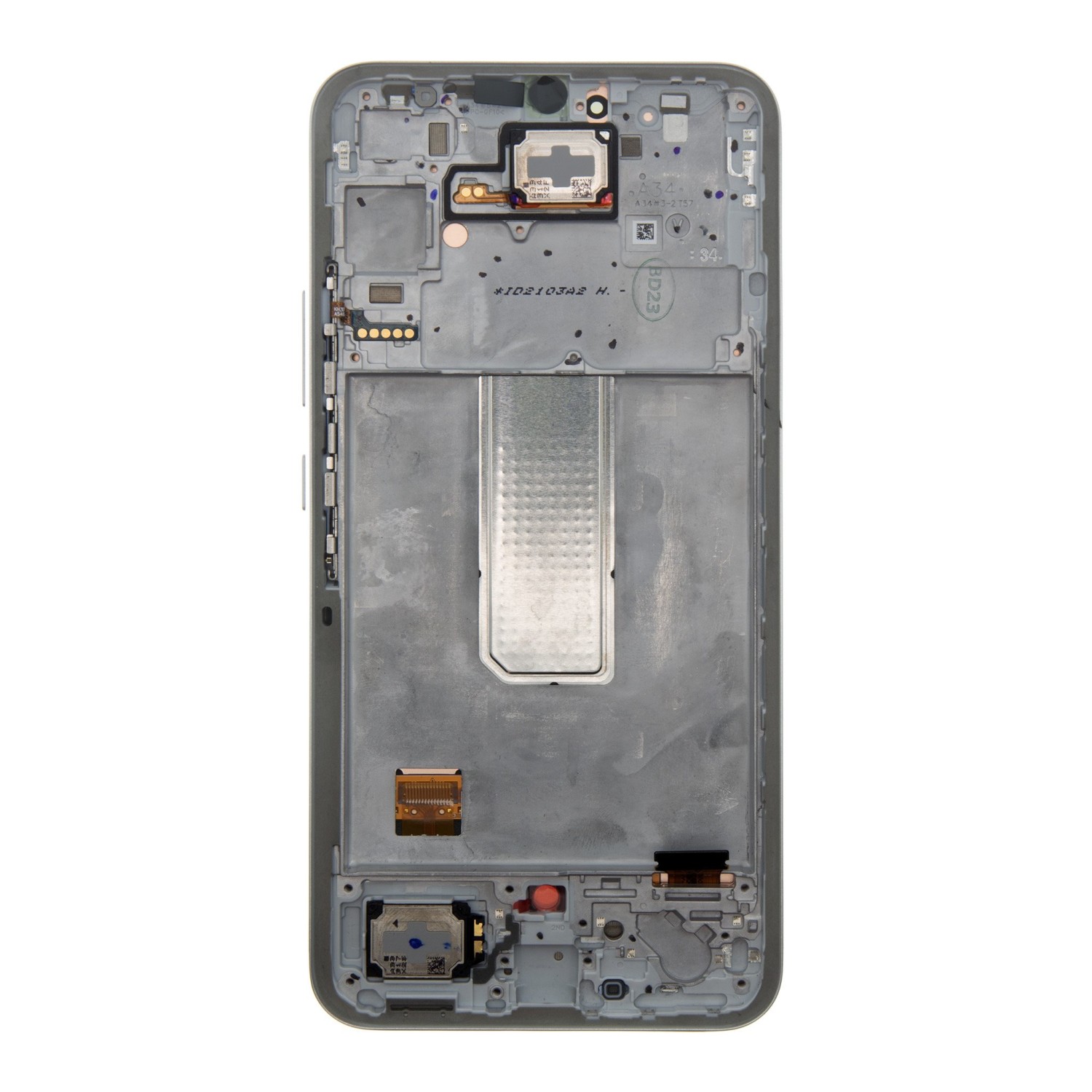 LCD + dotyk + přední kryt pro Samsung Galaxy A34 5G, awesome silver (Service Pack) + DOPRAVA ZDARMA