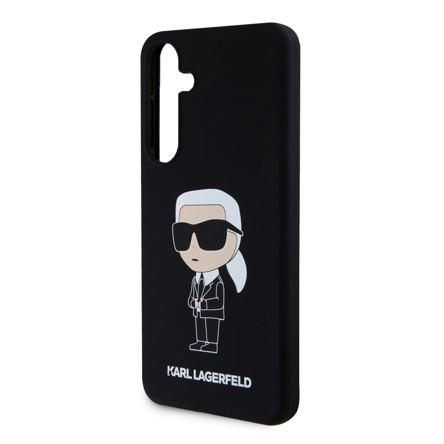 Karl Lagerfeld Liquid Silicone Ikonik NFT Zadní Kryt pro Samsung Galaxy S24+ Black