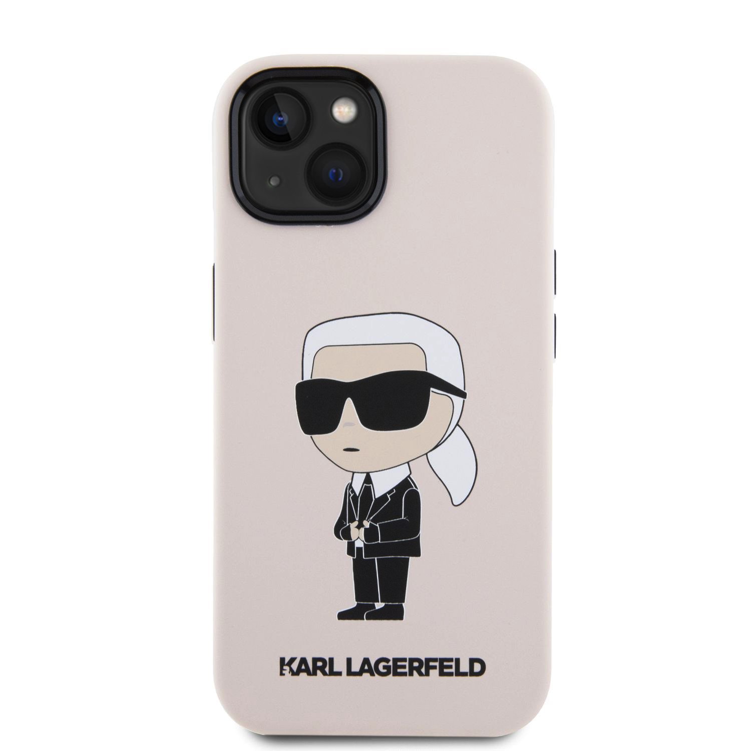 Zadní kryt Karl Lagerfeld Liquid Silicone Ikonik NFT pro Apple iPhone 15, pink