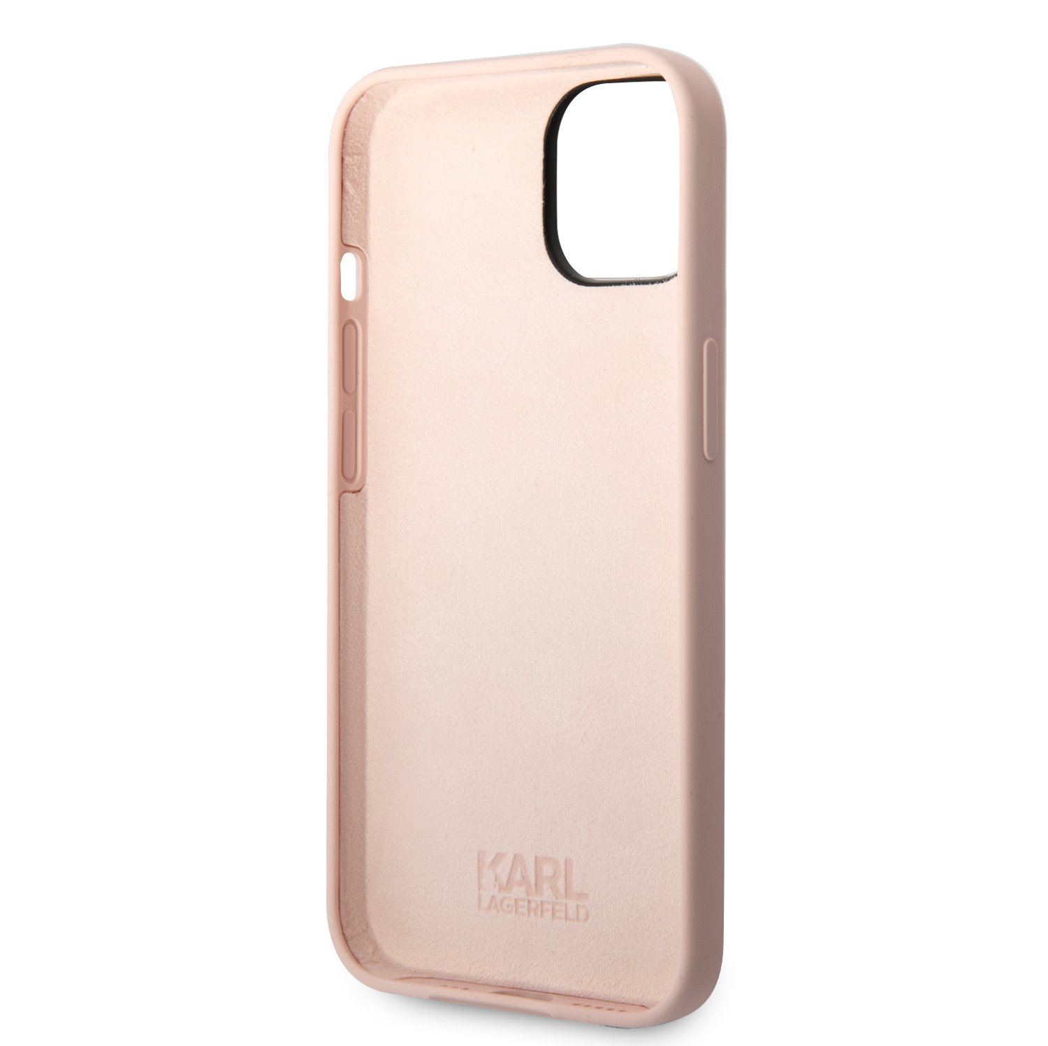 Karl Lagerfeld Liquid Silicone Ikonik NFT Zadní Kryt pro iPhone 14 Plus Pink