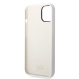 Karl Lagerfeld Liquid Silicone Ikonik NFT Zadní Kryt pro iPhone 14 Plus White