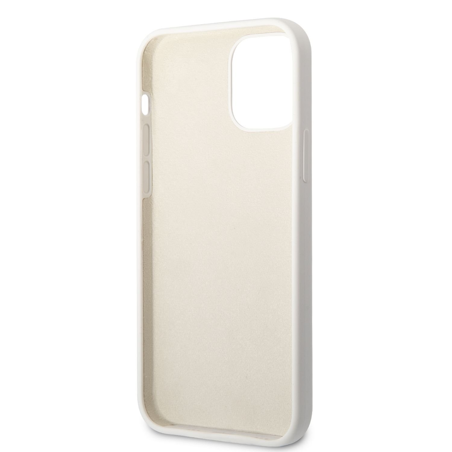 Karl Lagerfeld Liquid Silicone Ikonik NFT Zadní Kryt pro iPhone 12/12 Pro White