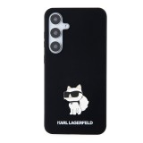 Karl Lagerfeld Liquid Silicone Choupette NFT Zadní Kryt pro Samsung Galaxy S24+ Black
