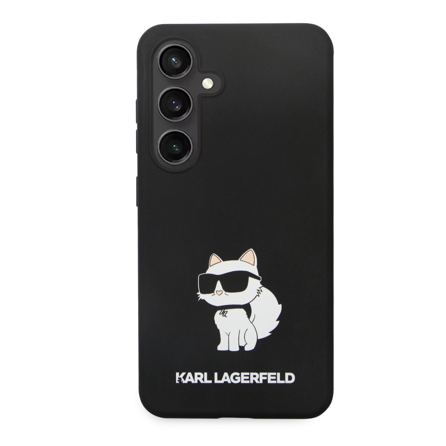 Zadní kryt Karl Lagerfeld Liquid Silicone Choupette NFT pro Samsung Galaxy S24, black