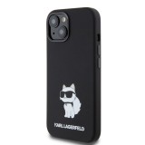 Karl Lagerfeld Liquid Silicone Choupette NFT Zadní Kryt pro iPhone 15 Black