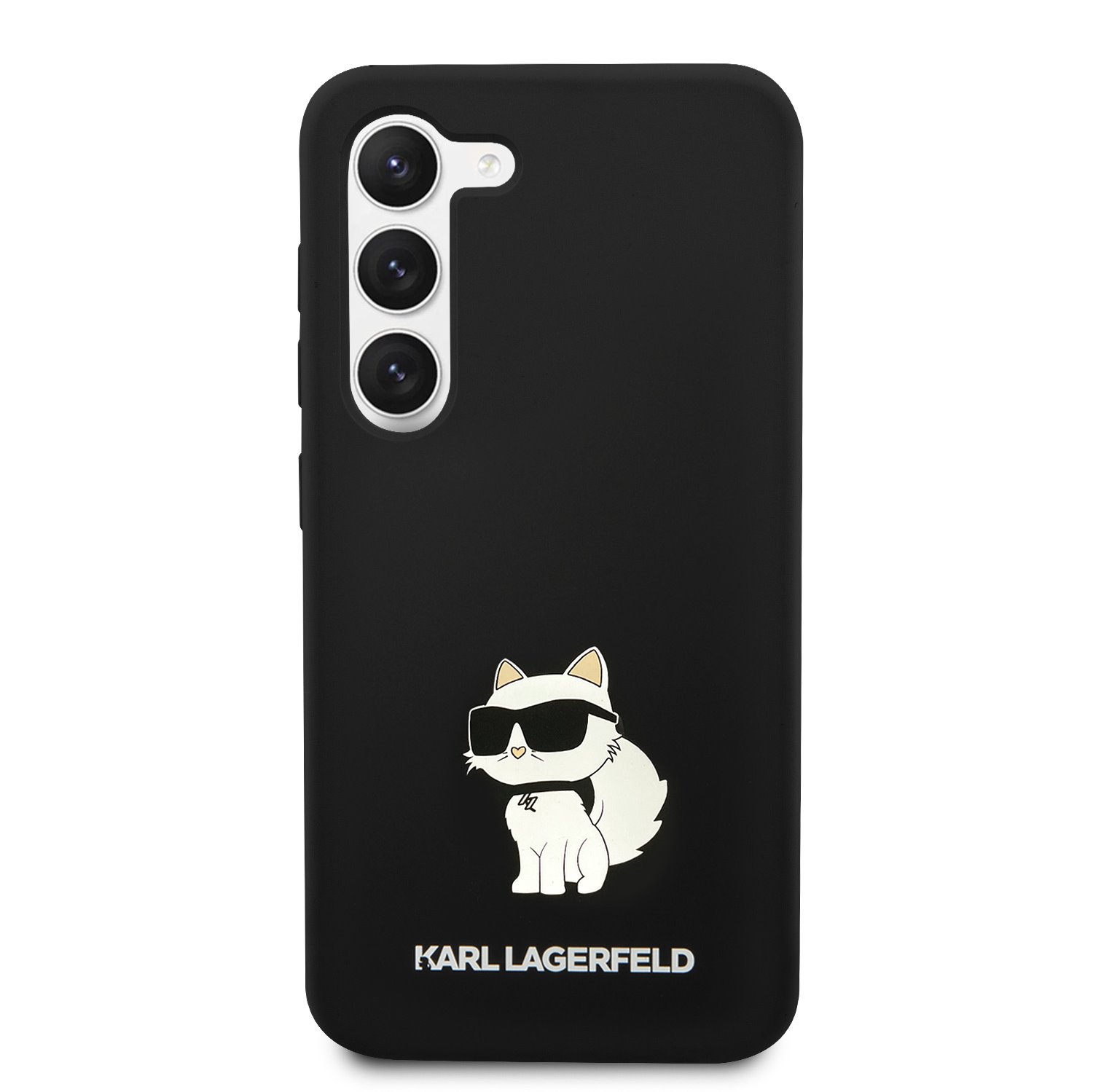 Zadní kryt Karl Lagerfeld Liquid Silicone Choupette NFT pro Samsung Galaxy S23+, black