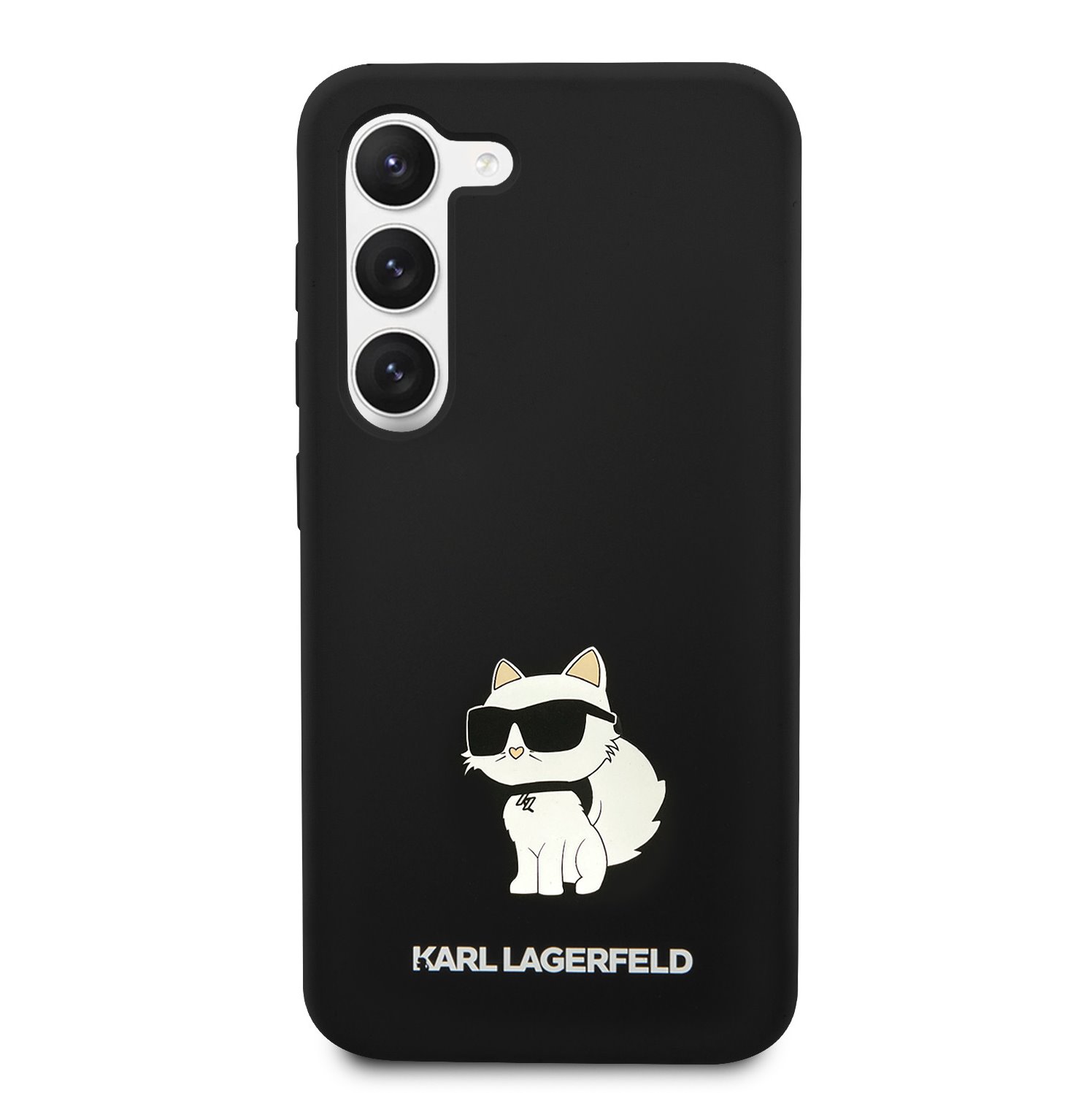 Zadní kryt Karl Lagerfeld Liquid Silicone Choupette NFT pro Samsung Galaxy S23, black