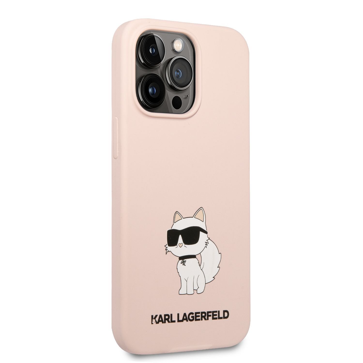 Karl Lagerfeld Liquid Silicone Choupette NFT Zadní Kryt pro iPhone 13 Pro Max Pink