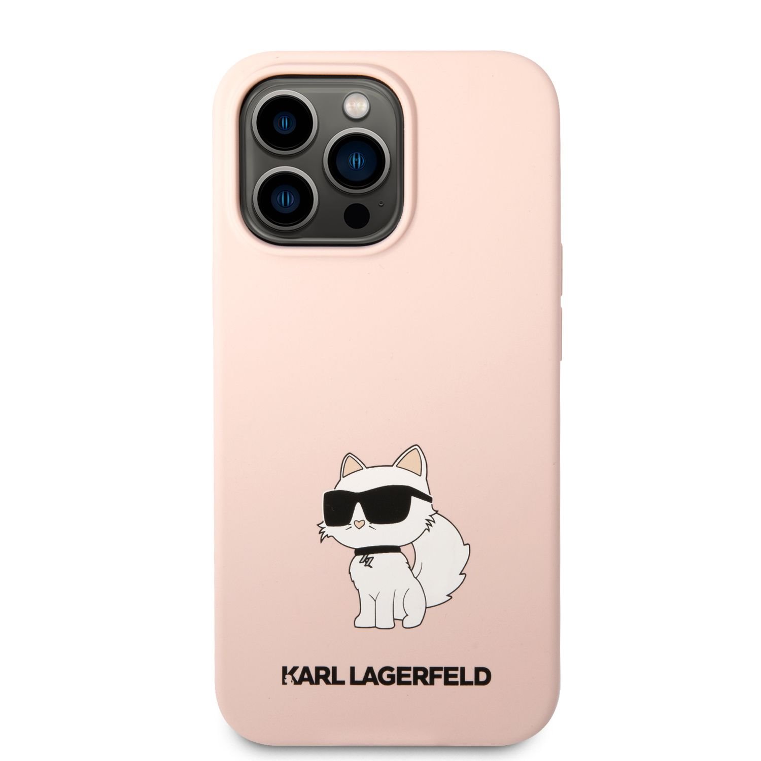 Zadní kryt Karl Lagerfeld Liquid Silicone Choupette NFT pro Apple iPhone 13 Pro, pink